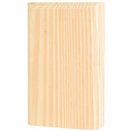 WADDELL MFG CO BTB-35-OAK 6 x 3.8 in. Oak Base Trim Block Corner Moulding 150367